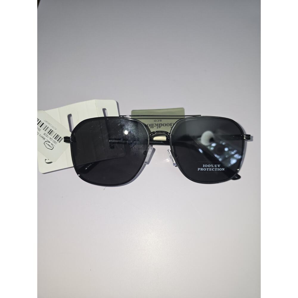 Good Fellow Sunglasses Mens Blk 100% UV Protection